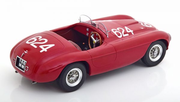 Ferrari 166 MM #624 Winner Mille Miglia 1949 Biondetti/Salani Rood 1-18 KK Scale