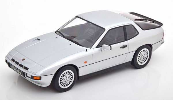 Porsche 924 Turbo 1986 Zilver 1-18 KK Scale