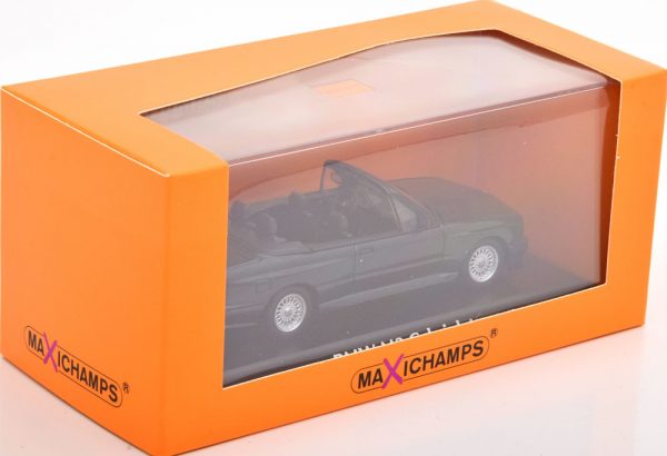 BMW M3 (E30) Cabriolet 1988 Donkerblauw Metallic 1-43 Maxichamps