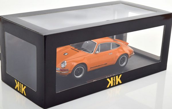 Porsche 911 Coupe "Singer" Oranje 1-18 KK Scale