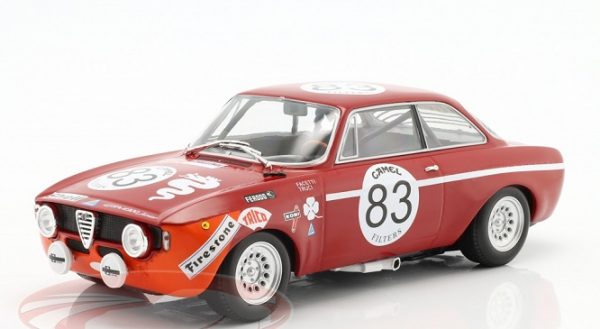 Alfa Romeo 1300 GTA #83 24Hrs Spa 1972 C.Facetti / C.Truci Rood 1:18 Minichamps Limited 300 Pieces