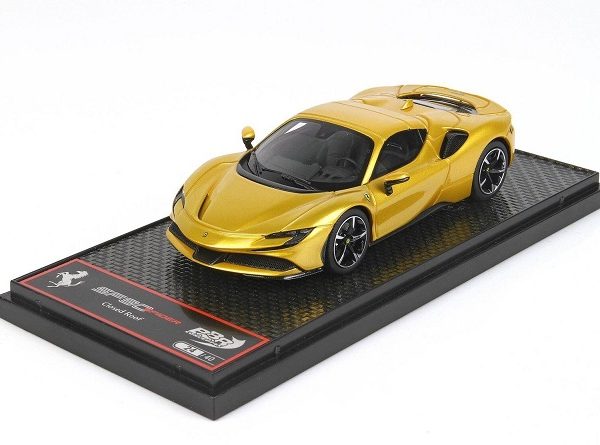 Ferrari SF90 Stradale Hybrid Spider (Closed Roof) Giallo Montecarlo 1-43 BBR-Models Limited 40 Pieces