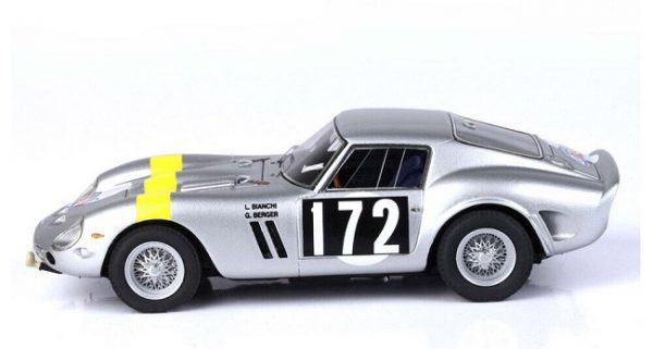 Ferrari 250 GTO #172 Winner Tour De France 1964 Zilver / Geel 1/43 BBR-Models