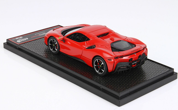 Ferrari SF90 Spider (Closed Roof) Rosso Corsa 322 ( Rood ) 1/43 BBR-Models Limited 70 Pieces