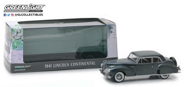 Lincoln Continental 1941 Grijs Metallic 1/43 Greenlight Collectibles