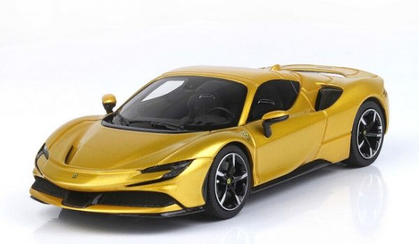 Ferrari SF90 Stradale Hybrid Spider (Closed Roof) Giallo Montecarlo 1-43 BBR-Models Limited 40 Pieces