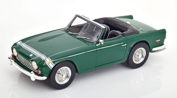 Triumph TR5 Cabriolet Open Top 1967-1968 Britisch Racing Groen 1-18 Schuco.R18 Limited 500 Pieces ( Resin )