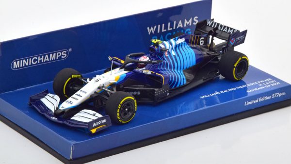 Williams Racing Mercedes FW43B Bahrain GP 2021 N.Latifi 1-43 Minichamps Limited 572 Pieces