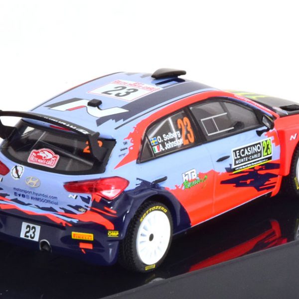 Hyundai i20 Coupe WRC No.23, Rally Monte Carlo 2021 Solberg/Johnston 1-43 Ixo Models