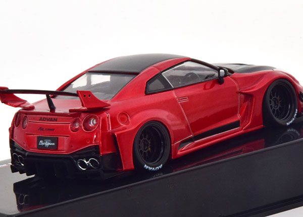 Nissan GT-R R35 "LB Works" 2019 Rood Metallic / Zwart 1-43 Ixo Models