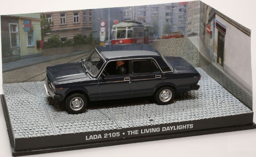 Lada 2105 James Bond "The Living Daylights" Donkerblauw 1-43 Altaya James Bond 007 Collection