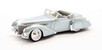Delahaye 145 V12 Franay Cabriolet #48772-3 1937 Metallic Blauw 1-43 Matrix Scale Models Limited 240 pcs.