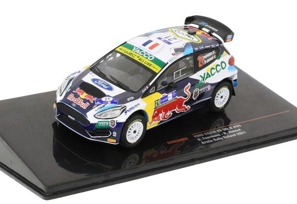 Ford Fiesta R5 MKII #21 Arctic Rally Finland 2021 "Red Bull Yacco" Fourmaux / Jamoul 1:43 Ixo Models