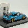 Porsche 911 GT2 RS 2018 (991.2) Miami Blue - Rims Gold 1:43 Minichamps Limited 333 Pieces