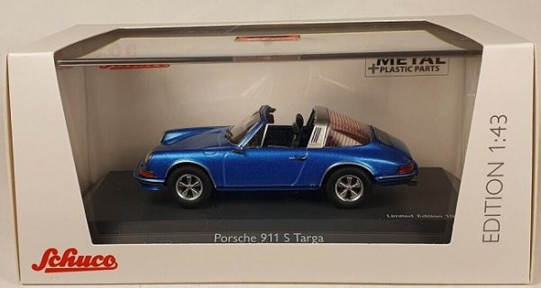 Porsche 911 S Targa Blauw 1:43 Schuco Limited 1000 Pieces