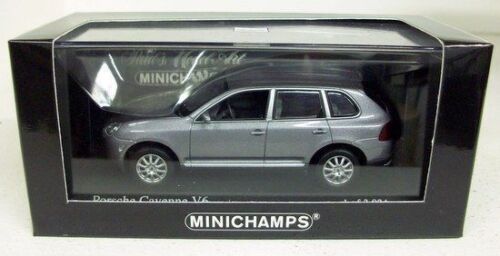 Porsche Cayenne V6 2003 Grijs Metallic 1-43 Minichamps