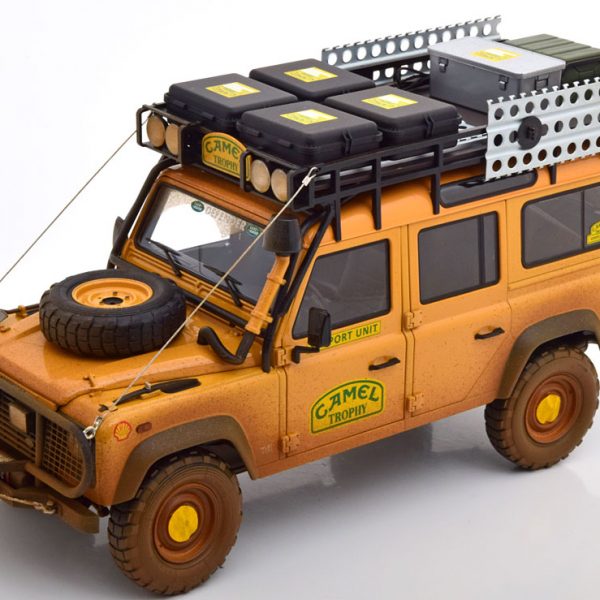 Land Rover Defender 110 "Camel Trophy Support Unit Sabah-Malaysia" 1993 (Dirty Version) 1-18 Almost Real Limited 1000 Pieces
