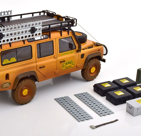 Land Rover Defender 110 "Camel Trophy Support Unit Sabah-Malaysia" 1993 (Dirty Version) 1-18 Almost Real Limited 1000 Pieces
