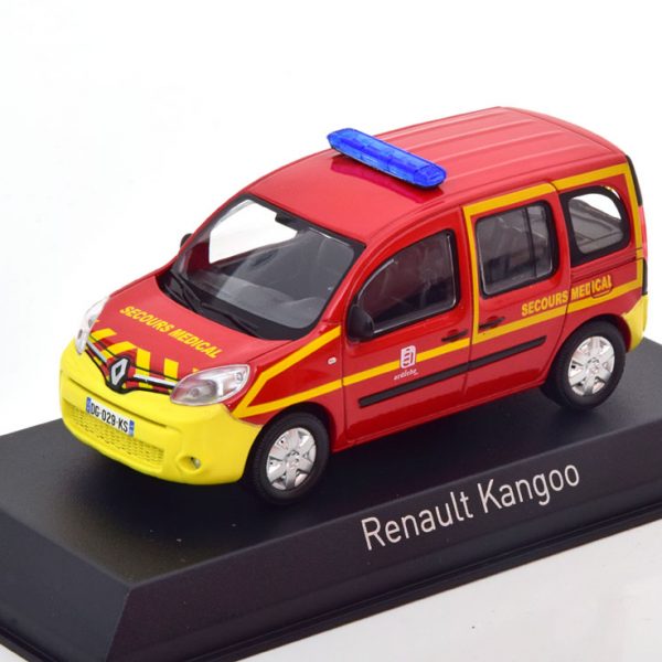 Renault Kangoo 2013 "Pompiers-Secours Sante" Rood / Geel 1-43 Norev