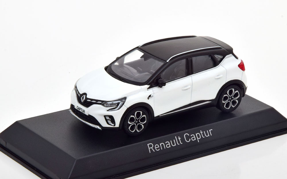 Renault Captur 2020 Wit Metallic / Zwart 1-43 Norev