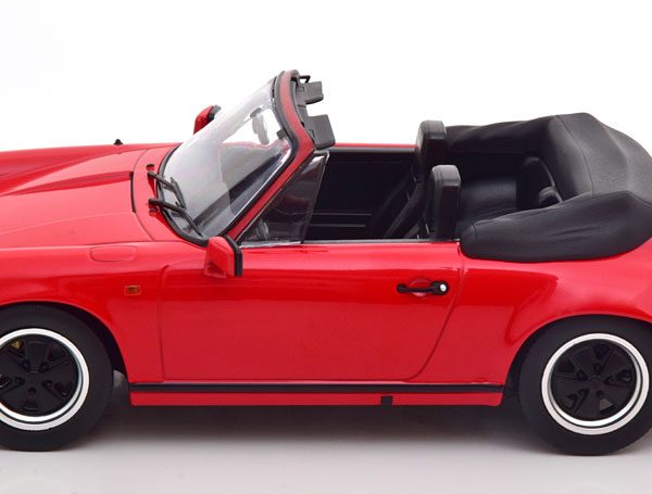 Porsche 911 SC Cabriolet 1983 (met Softtop) Rood 1-18 KK-Scale