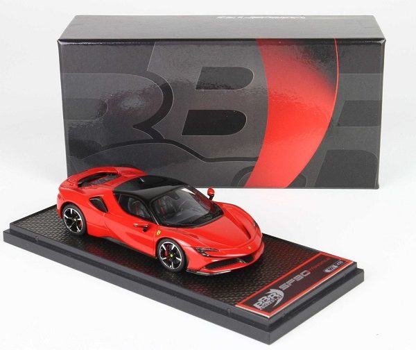 Ferrari SF90 Stradale 2020 Rosso Corsa ( Rood ) 1-43 BBR-Models Limited 450 Pieces