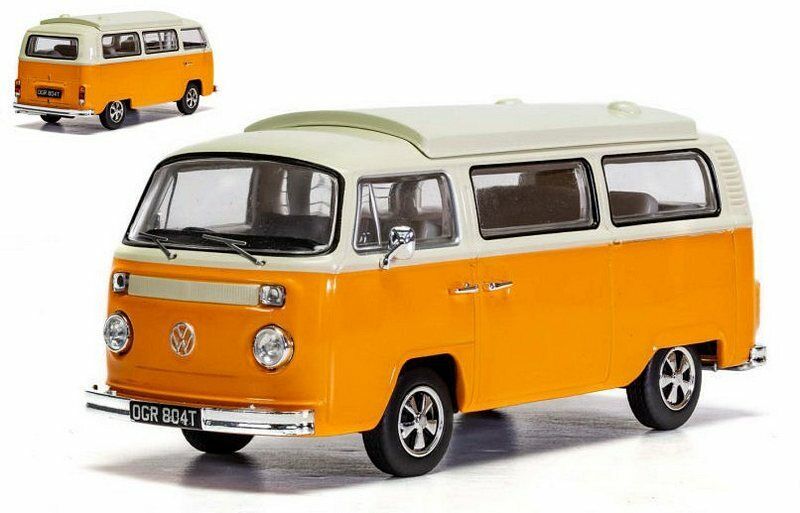 Volkswagen T2 Campervan "Bay Window" Marino Yellow and Pastel White 1-43 Vanguards
