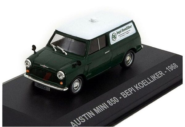 Austin Mini 850 "Bepi Koelliker" 1968 Groen / Wit 1-43 Altaya