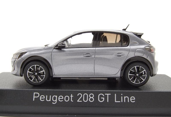 Peugeot 208 GT Line 2019 Platinium Grey 1-43 Norev