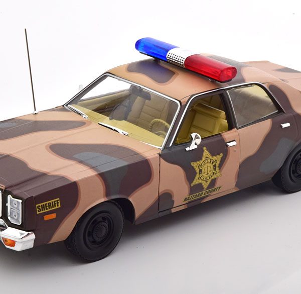 Dodge Monaco 1978 "Hazzard County Sheriff Police" Camouflage 1-18 Greenlight Collectibles