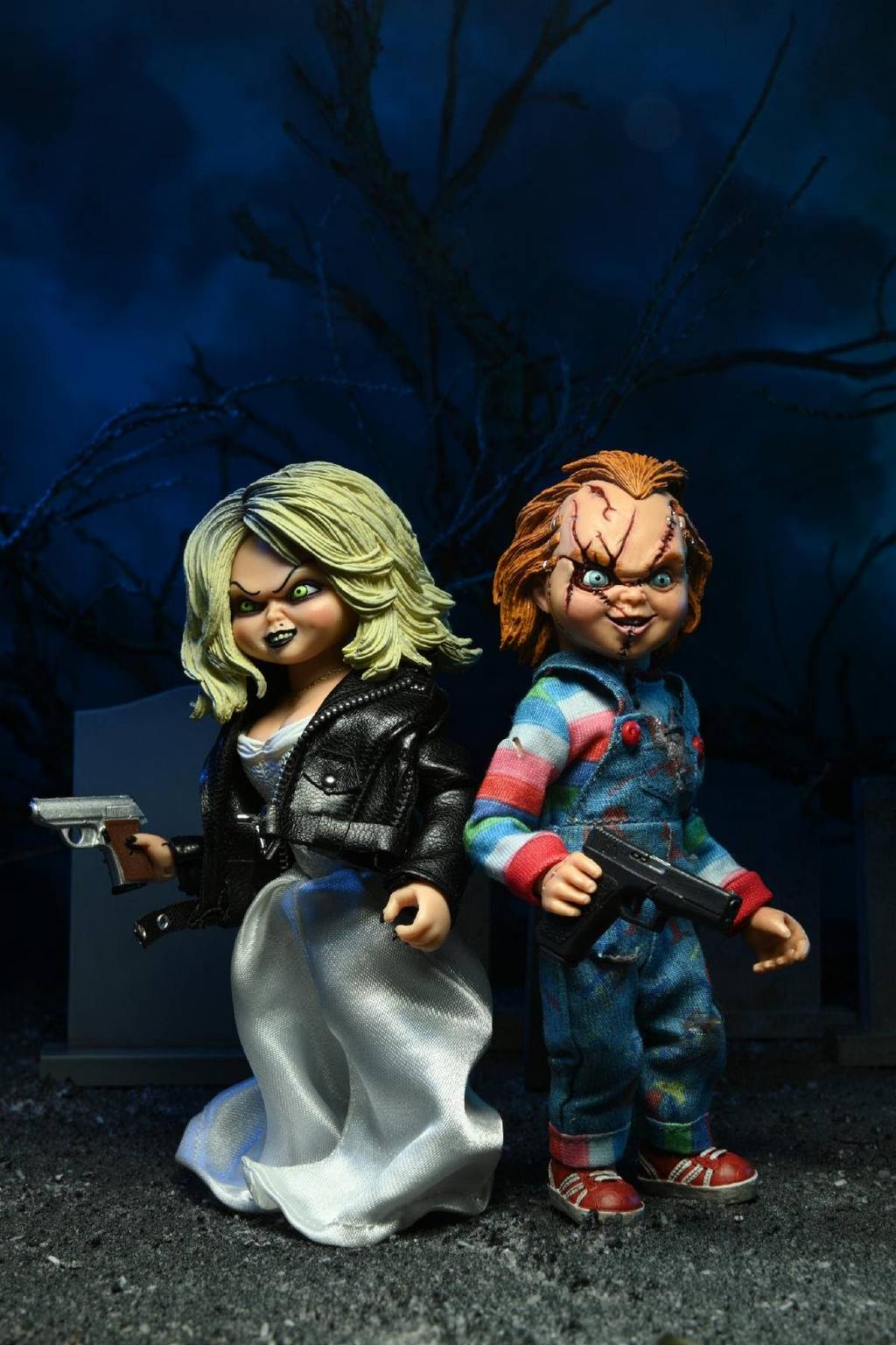 Bride of Chucky: Chucky and Tiffany 8 inch Clothed Action Figure 2-Pack Neca