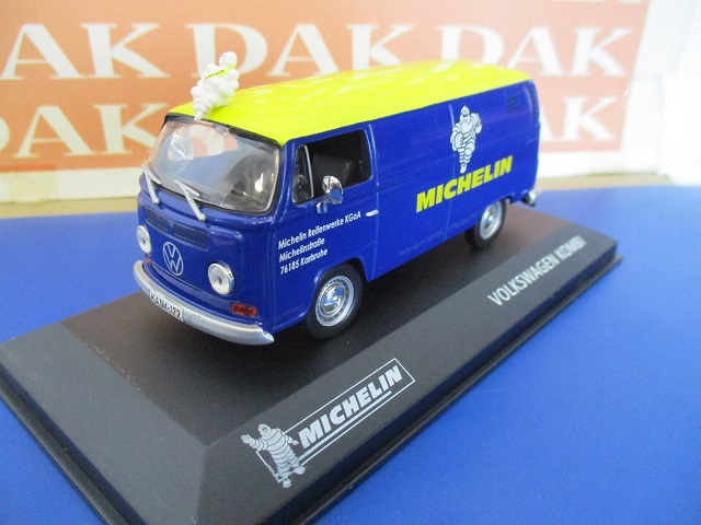 Volkswagen T2 Kombi "Michelin" Blauw / Geel 1-43 Altaya