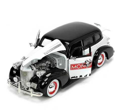 Chevrolet Master Deluxe 1939 "Mr. Monopoly" Wit / Zwart 1-24 Jada Toys