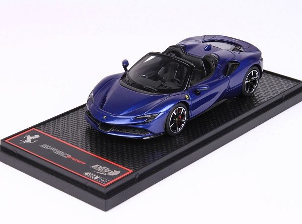 Ferrari SF90 Spider 2020 Blu Elettrico Metallic 1-43 BBR-Models Limited 140 Pieces