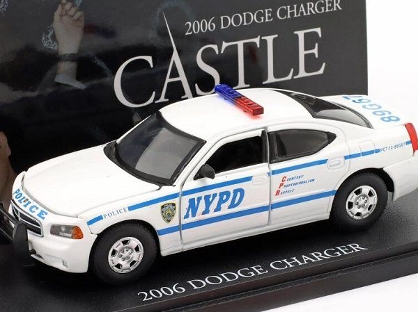 Dodge Charger 2006 "Castle TV Serie" Wit/Blauw 1:43 Greenlight Collectibles