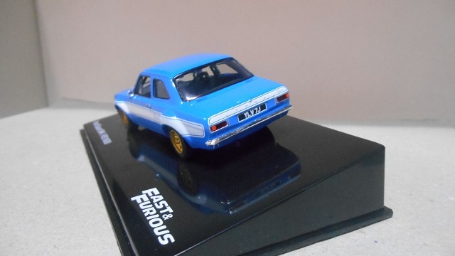 Ford Escort MKI RS1600 Fast & Furious Blauw / Wit 1-43 Altaya Fast & Furious Collection