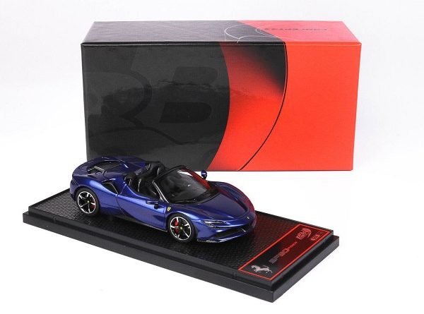 Ferrari SF90 Spider 2020 Blu Elettrico Metallic 1-43 BBR-Models Limited 140 Pieces