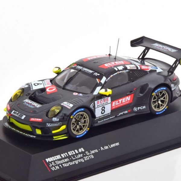 Porsche 911 GT3 R No.8, VLN 1 Nürburgring 2019 Slooten/Luhr/Jans/de Leener 1-43 Ixo Models