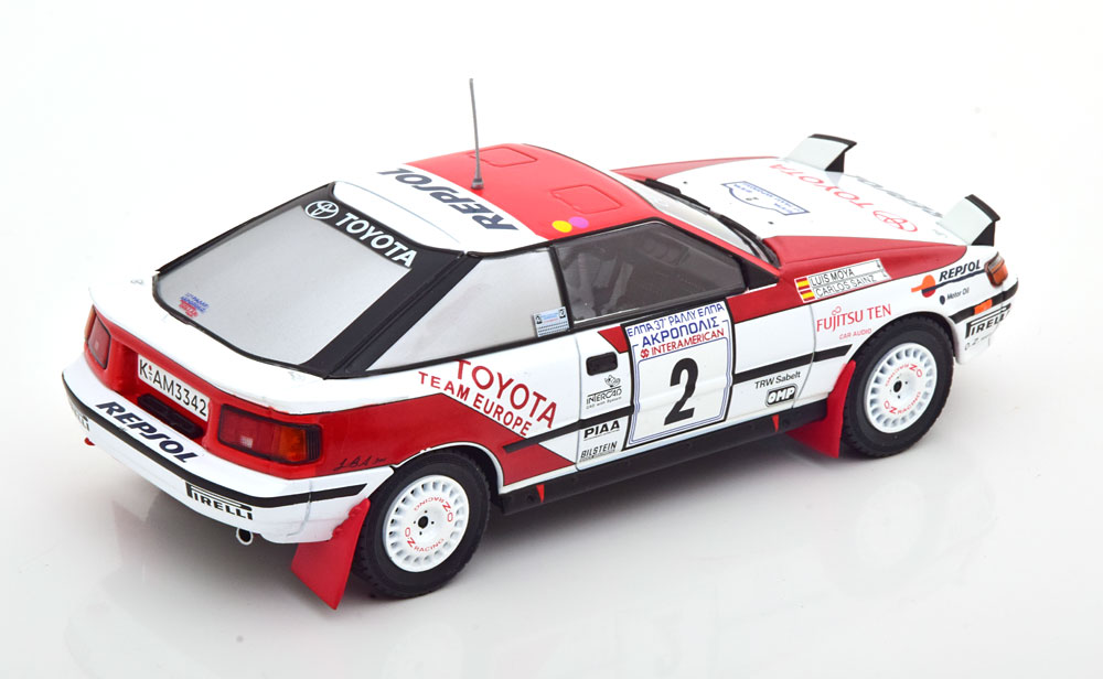 Toyota Celica GT-4 #2 Winner Rally Acropolis, World Champion 1990 Sainz/Moya 1-24 Ixo Models
