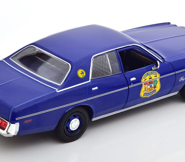 Plymouth Fury 1978 "Delaware State Police" Blauw 1-24 Greenlight Collectibles