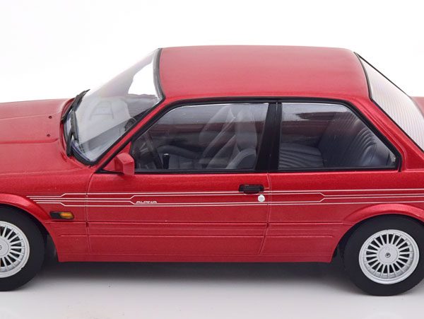BMW Alpina C2 2.7 (E30) 1988 Rood Metallic 1-18 KK-Scale ( Metaal )