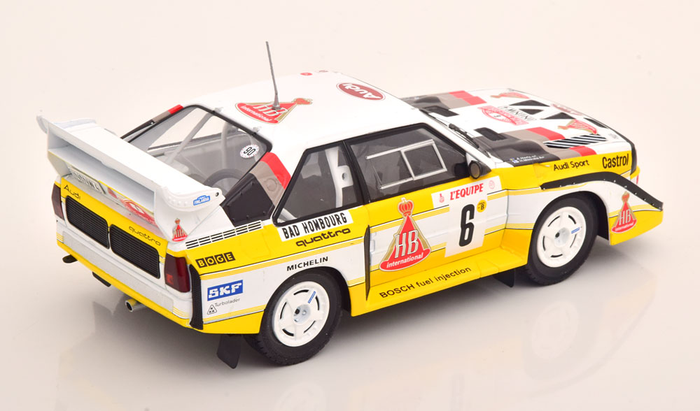 Audi Sport Quattro S1 No.6, Rally Monte Carlo 1986 Mikkola/Hertz 1-24 Ixo Models