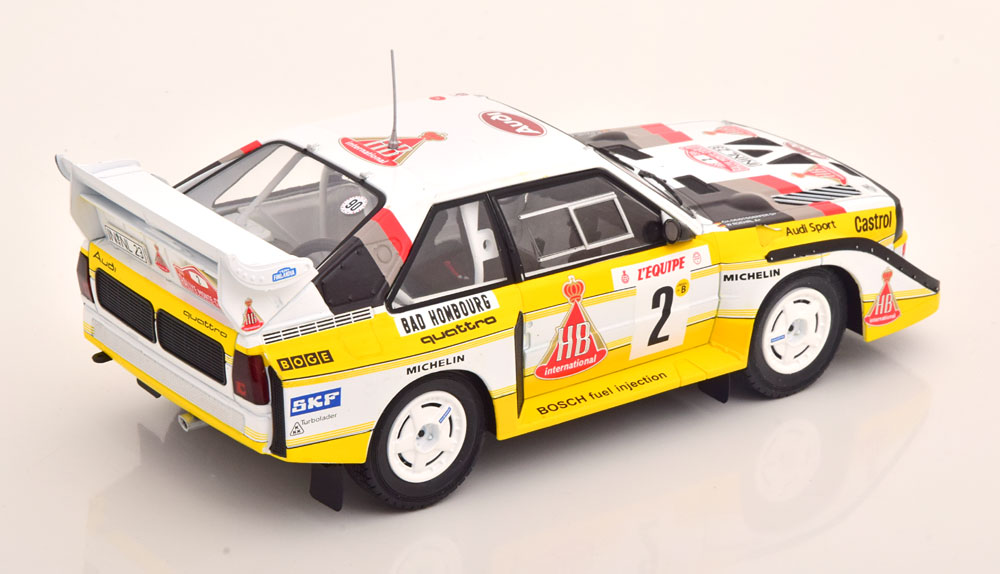 Audi Sport Quattro S1 No.2, Rally Monte Carlo 1986 Röhrl/Geistdörfer 1-24 Ixo Models