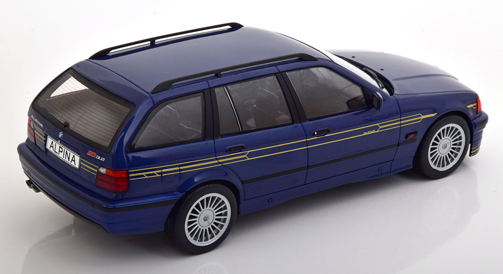 BMW Alpina B3 (E36) 3.2 Touring 1996 Blauw Metallic 1-18 MCG Models