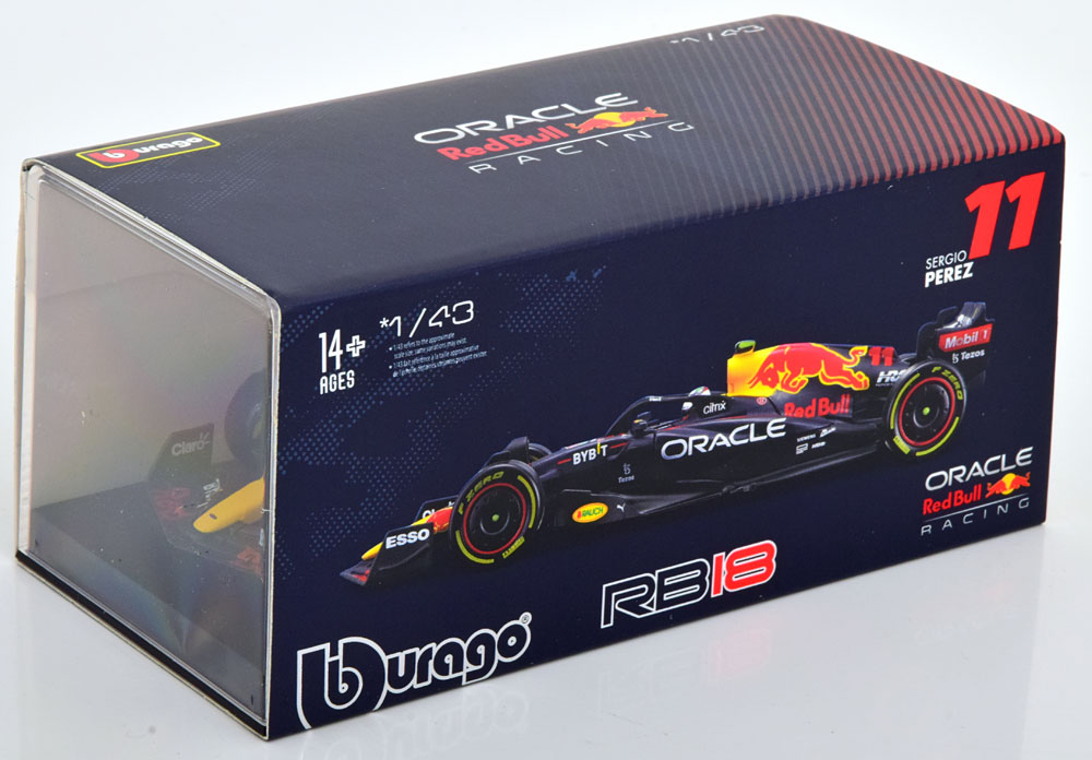 Red Bull Racing RB18 #11 Sergio Perez 1-43 Burago Signature Series