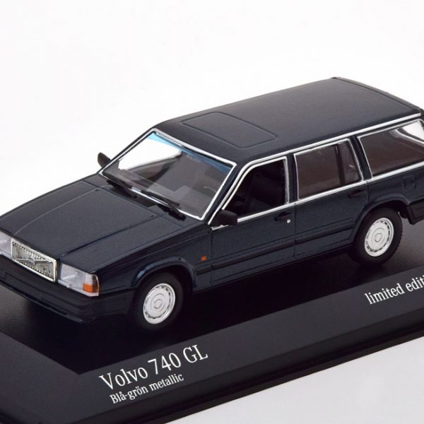 Volvo 740 GL 1986 Donkergroen Metallic 1-43 Minichamps Limited 500 Pieces