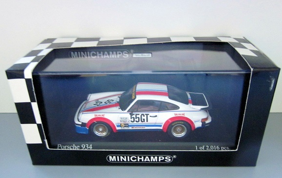Porsche 934 #55 ADAC 300 KM Nürburgring EGT 1976 E.Sindel 1-43 Minichamps Limited 2016 Pieces