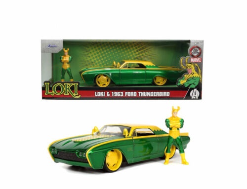 Ford Thunderbird 1963 "Loki" Groen / Geel 1-24 Jada Toys