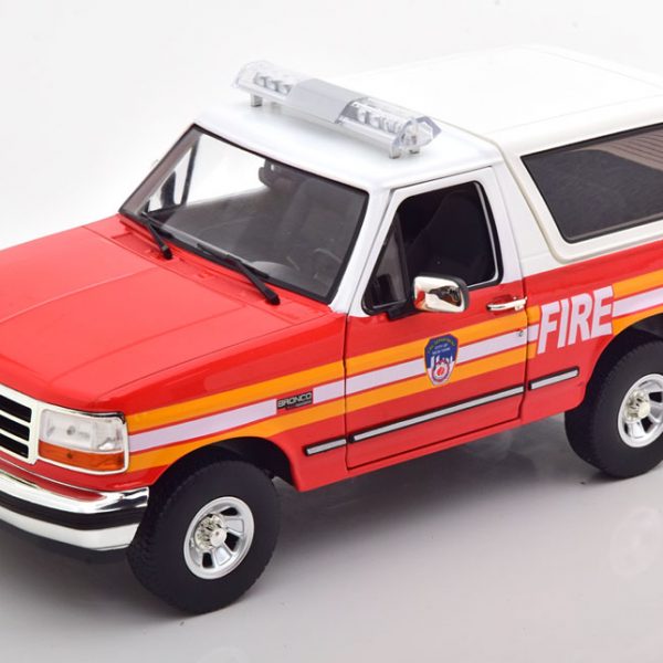 Ford Bronco FDNY 1996 (The Official Fire Department of New York City) Rood 1-18 Greenlight Collectibles