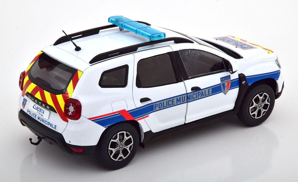 Dacia Duster "Police Municipale" Wit / Blauw 1-18 Solido